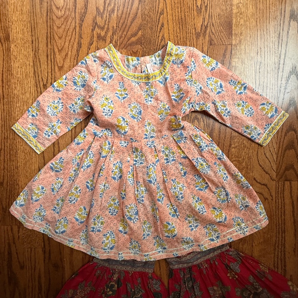 NWOT Gulab Chand Kurta Set 4-5 Years - Picture 2 of 15